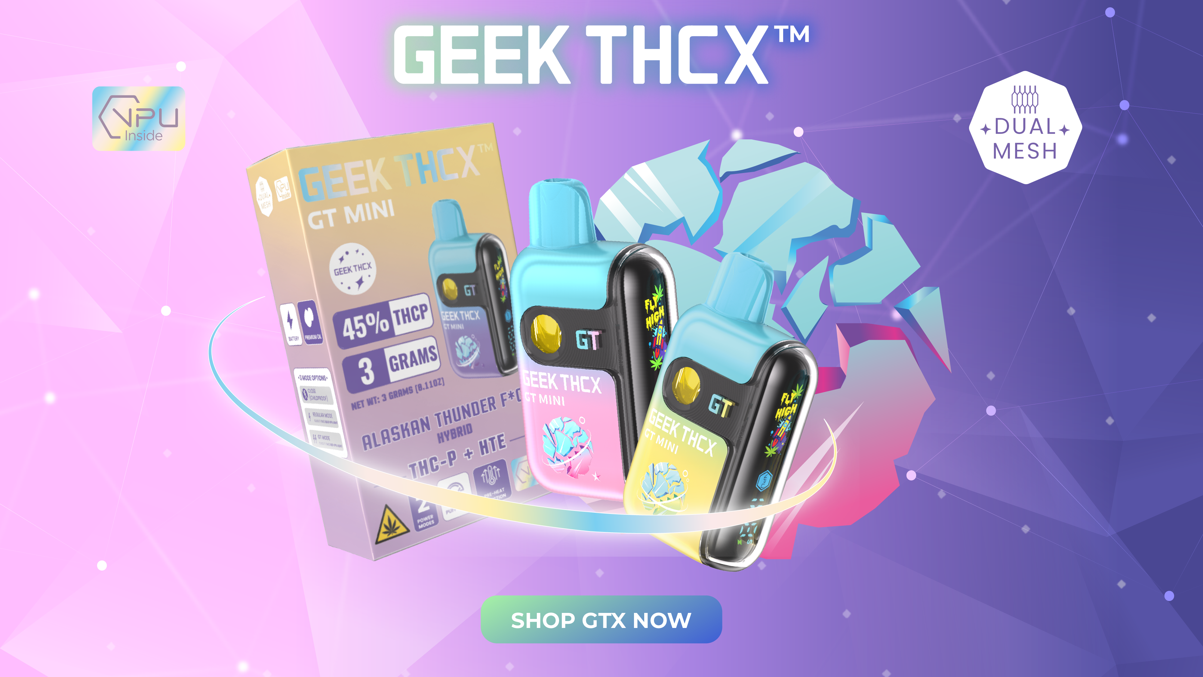 GEEK THCX is the only authentic GEEK THC vape brand officially authorized by GEEK BAR and GEEK VAPE.