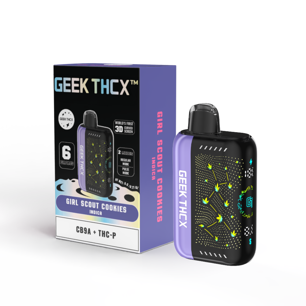 GSC 6 Grams CB9A + THC-P Curve Screen Disposable Vape Indica