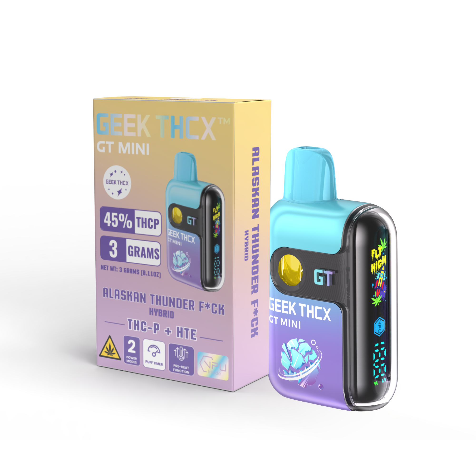 3 Gram 45% THCP + HTE Disposable Vape GEEK THC