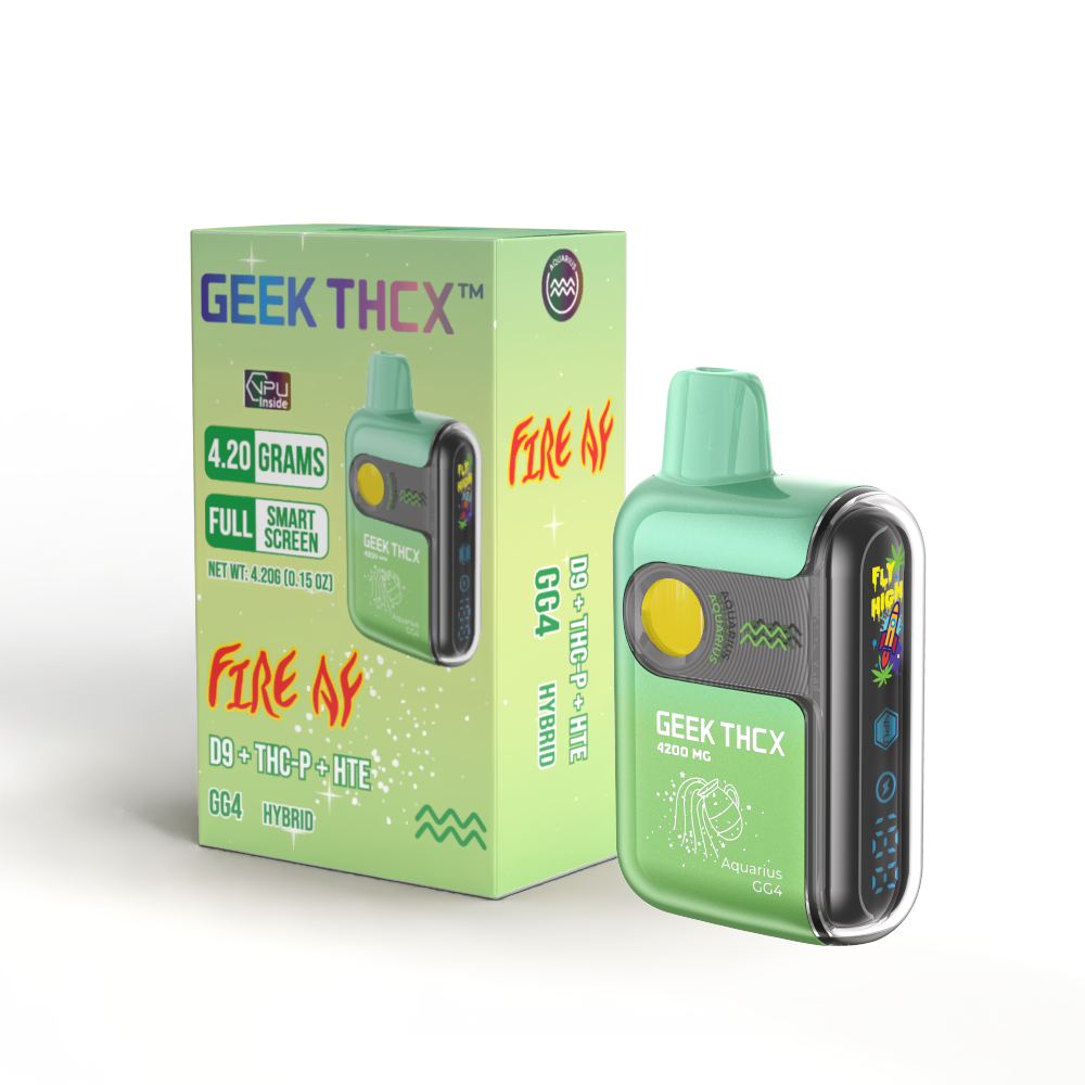 FIRE AF - Aquarius - GG#4 4.20 Grams D9 + THCP + HTE Disposable Disposable Hybrid