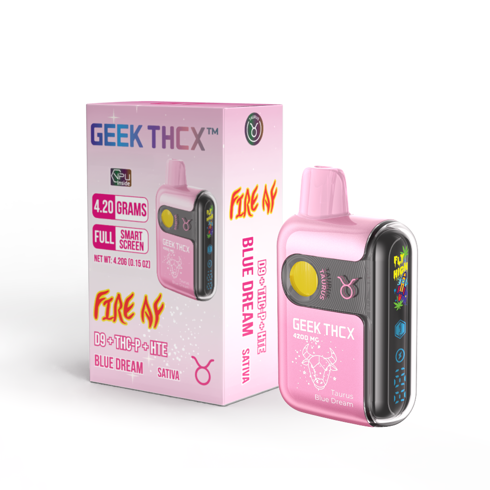 FIRE AF  - Taurus - Blue Dream 4.20 Grams D9 + THCP + HTE Disposable Sativa