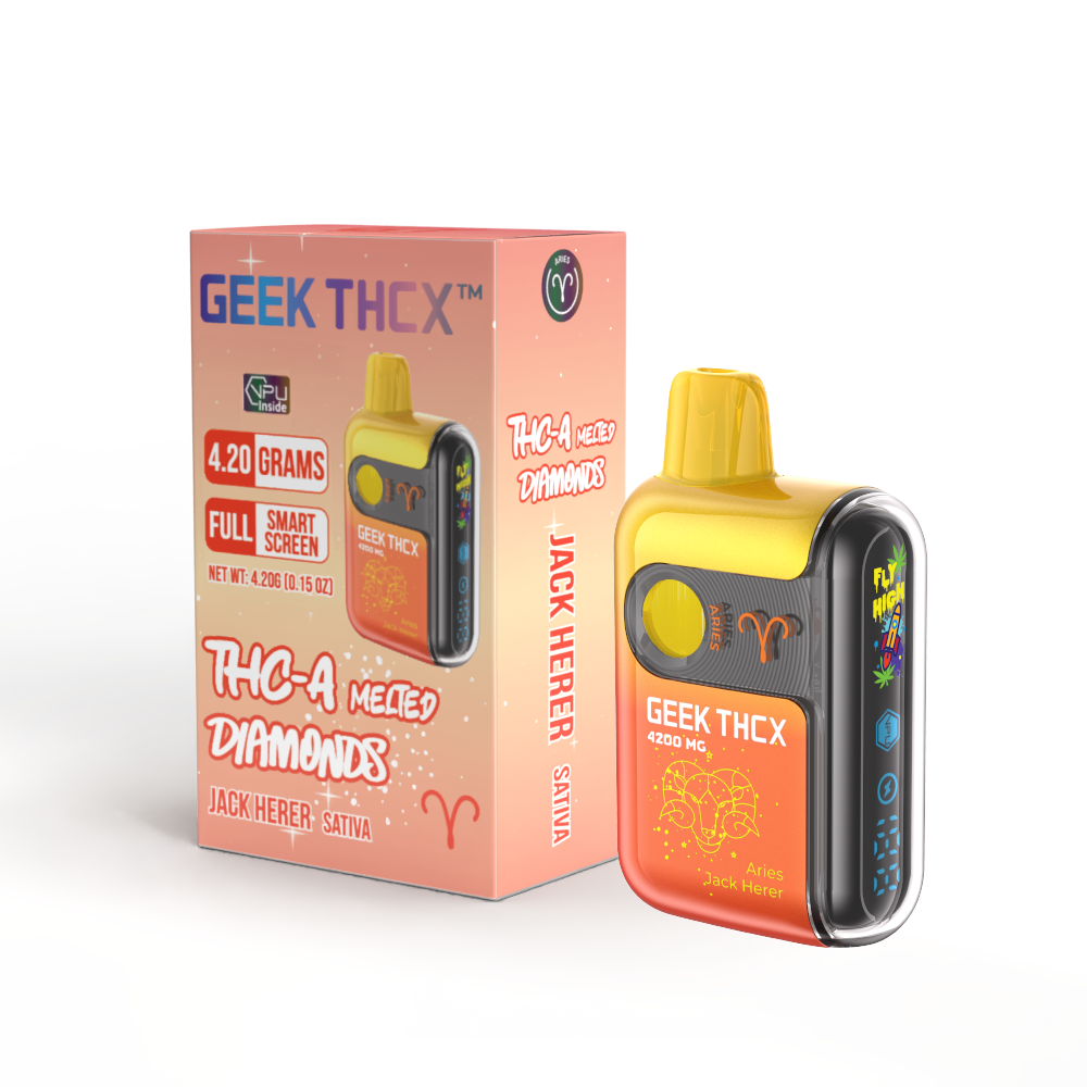 THC-A Melted Diamonds - Aries - Jack Herer 4.20 Grams Disposable Sativa