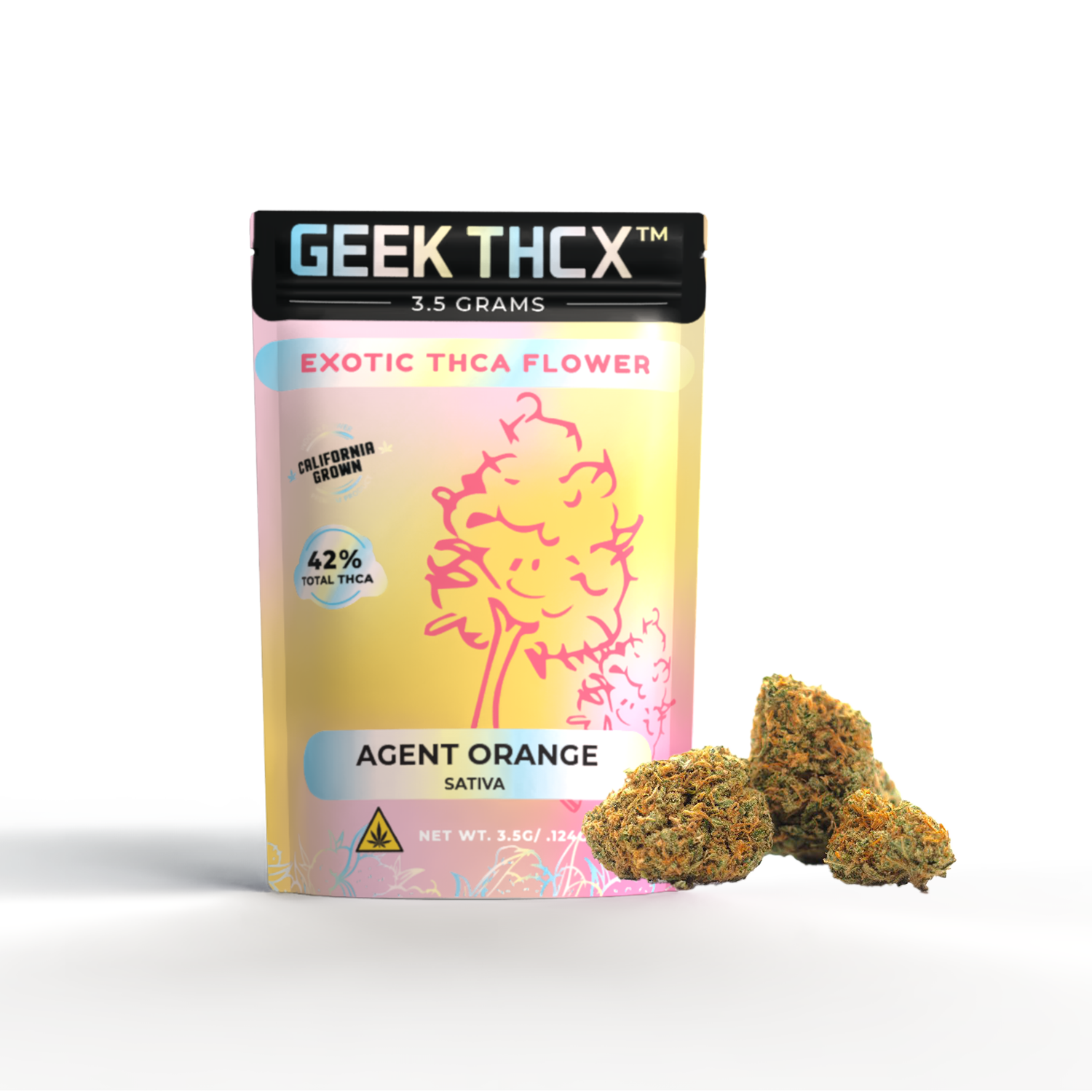 Agent Orange Exotic THCA Flower – Premium Indoor, California Grown (3.5g / 7g)