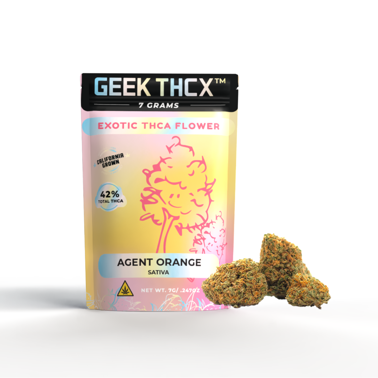 Agent Orange Exotic THCA Flower – Premium Indoor, California Grown (3.5g / 7g)