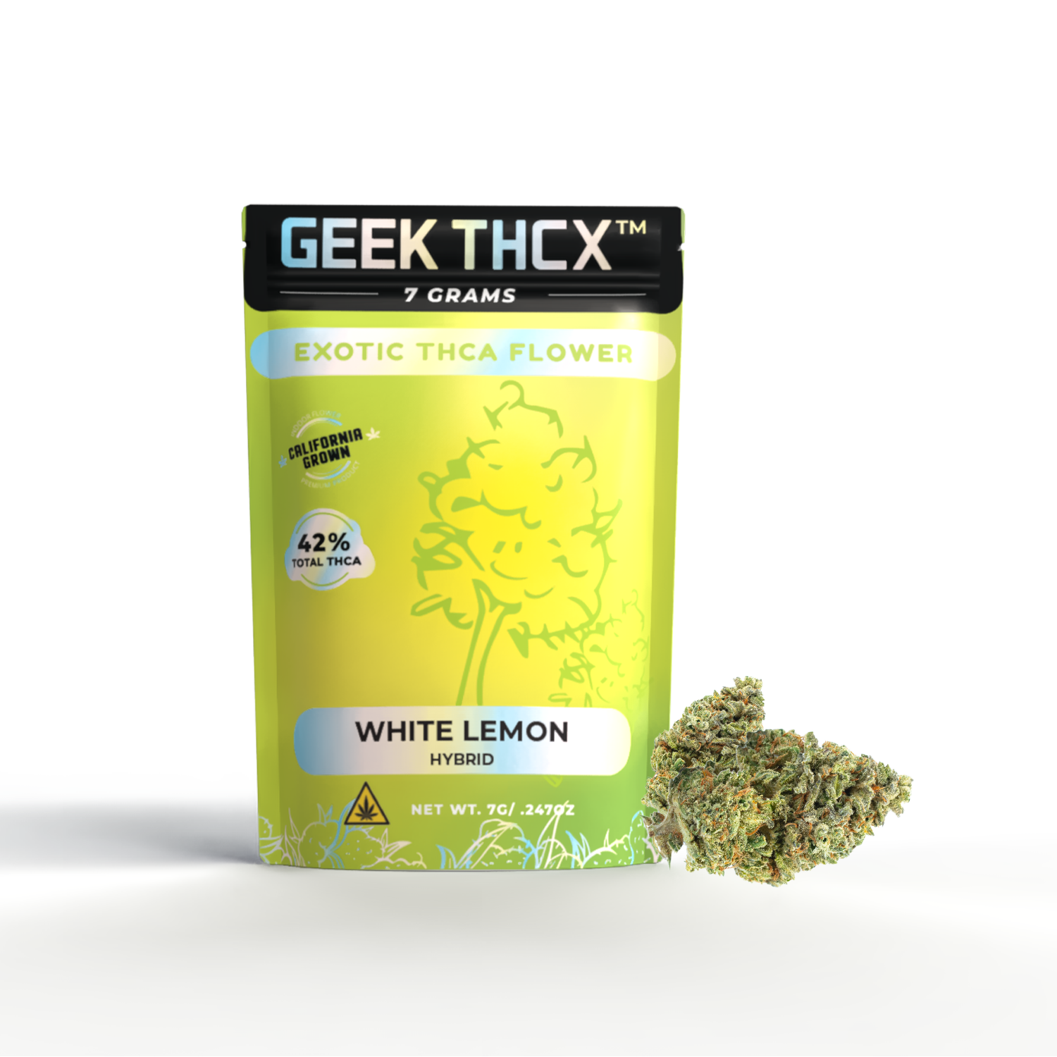 White Lemon Exotic THCA Flower – Premium Indoor, California Grown (3.5g / 7g)