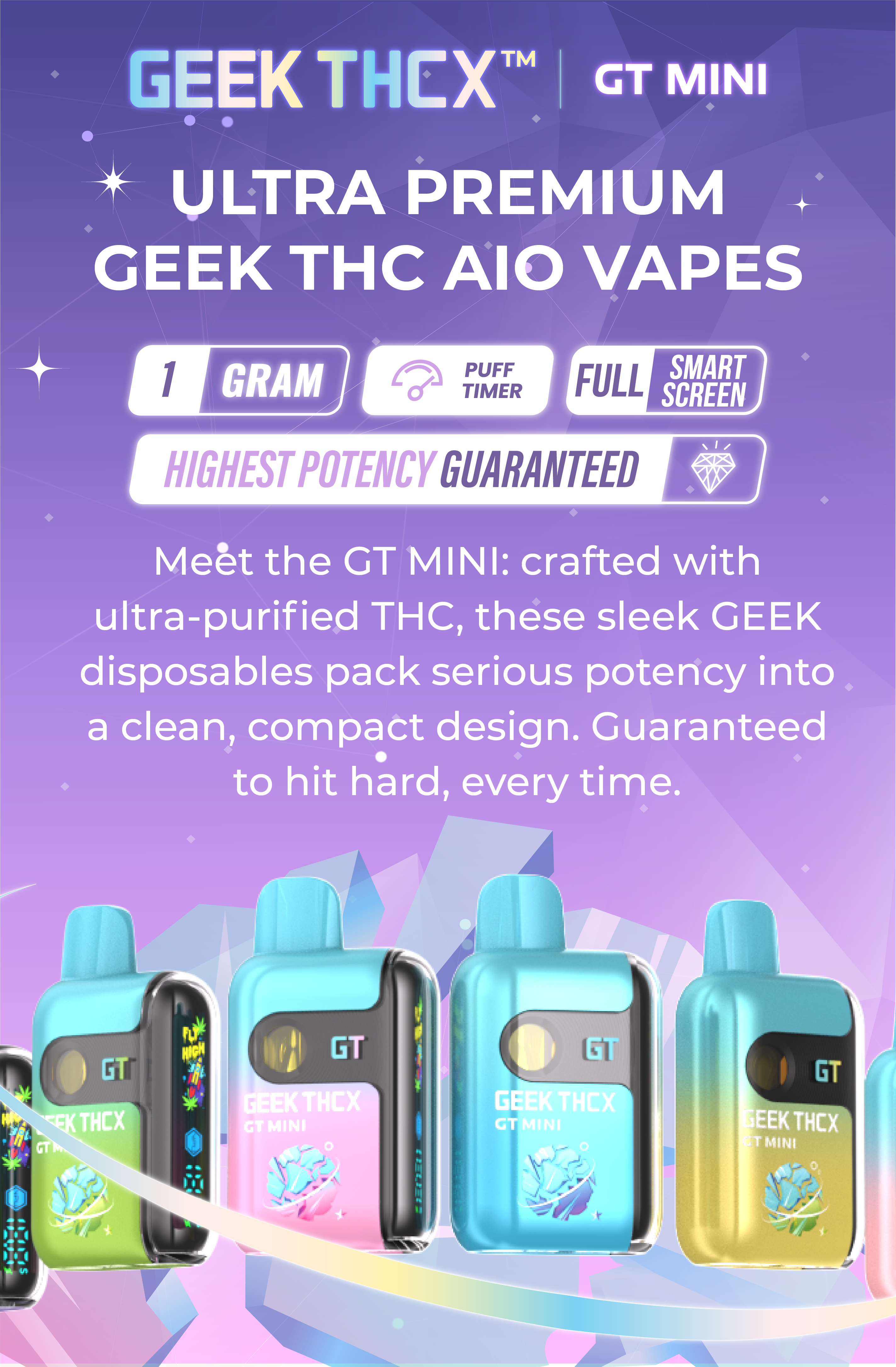 Geek BAR THC THCX 3g disposable vapes featuring ultra-potent THCP and THCA blends – premium high-strength hemp disposables