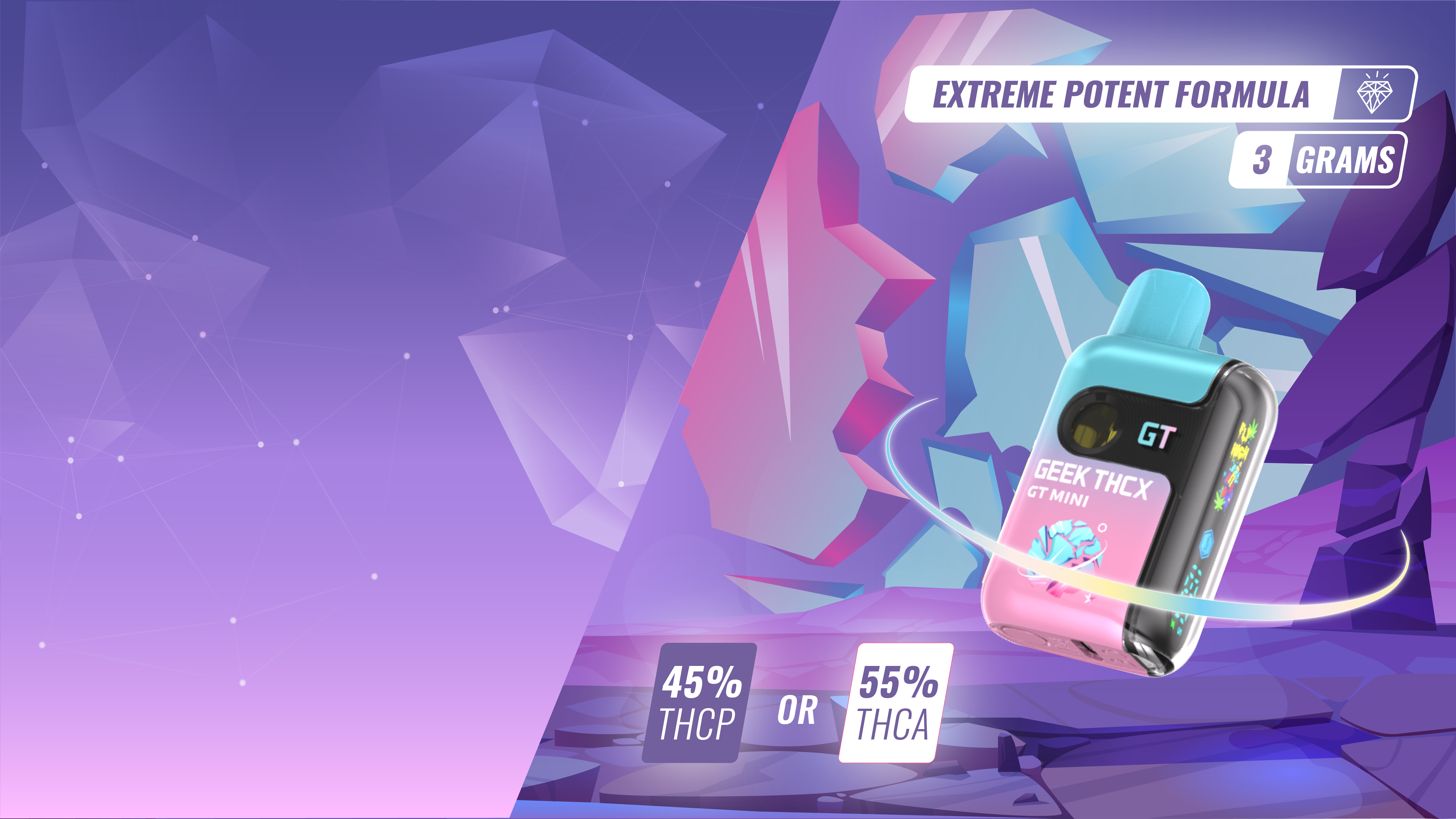 Geek BAR THC THCX 3g disposable vapes featuring ultra-potent THCP and THCA blends – premium high-strength hemp disposables